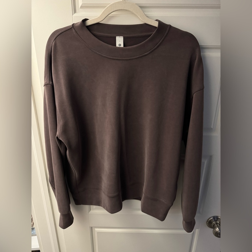 Lulu lemon perfectly oversized cropped softreme crew